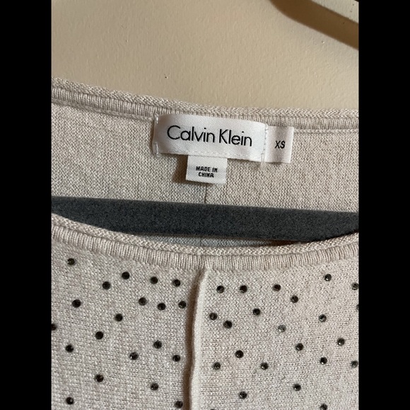 Calvin Klein Sweater with Swarovski Crystals - Size XSmall - Picture 4 of 4